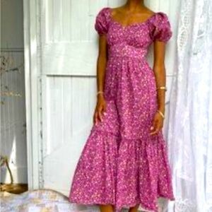 LoveShackFancy Floral Maxi Dress